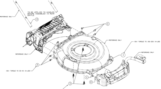 Deck Hardware Diagram and Parts List for SC500Z (12ABO6M5756)(2018) Cub Cadet Lawn Mower